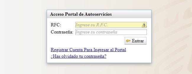 Mi Portal Autoservicios SEP: Cómo conseguir un recibo 1